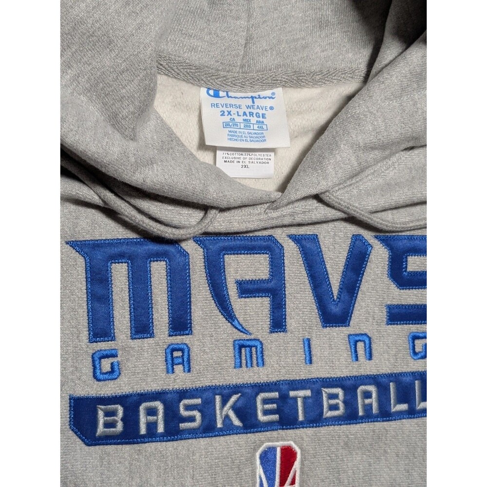 Champion Reverse Weave NBA 2KL Dallas Mavericks Gaming Basketball XXL 2XL Hoodie